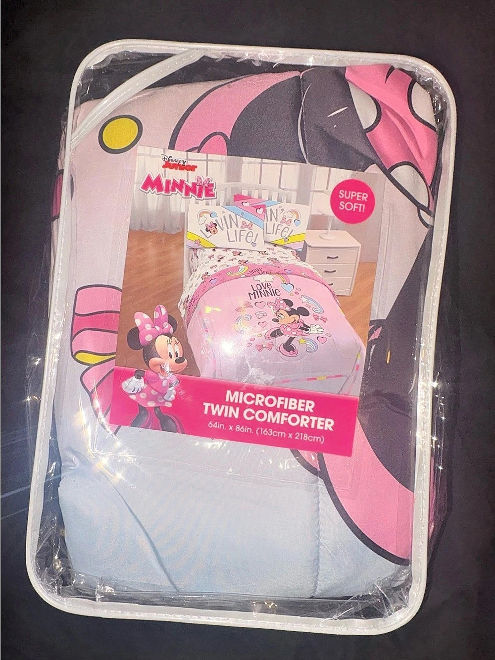 Disney Minnie Mouse Microfiber Twin Comforter Pink Twin Comforter NWT